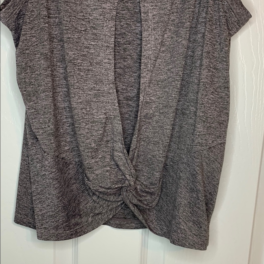 Fabletics Gray Relaxed Tank Top Open Twist Back - Picture 5 of 11